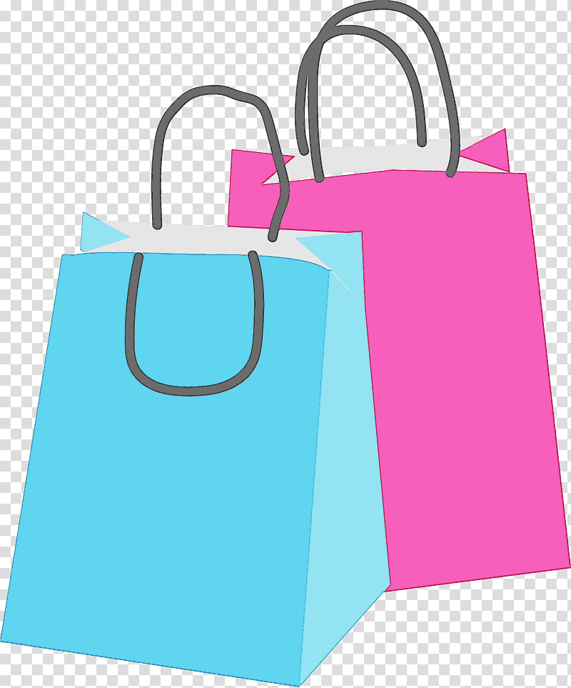 Shopping bag, Watercolor, Paint, Wet Ink, Tote Bag, Handbag, Retail transparent background PNG clipart