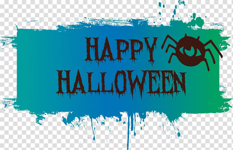 Happy Halloween, Spider, , Logo, Poster, Spider Web transparent background PNG clipart