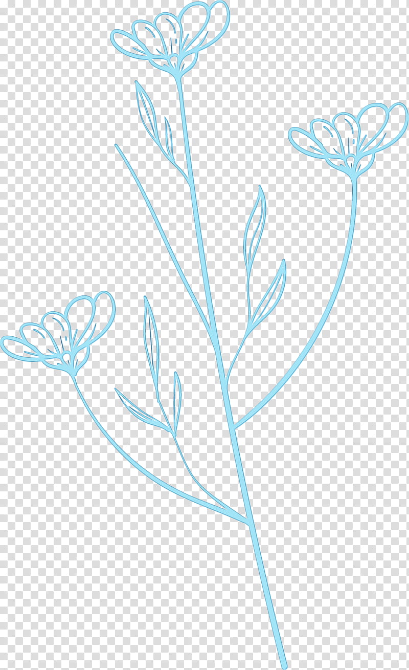 flower plant stem leaf pattern line, Simple Leaf, Simple Leaf Drawing, Simple Leaf Outline, Watercolor, Paint, Wet Ink, Computer transparent background PNG clipart
