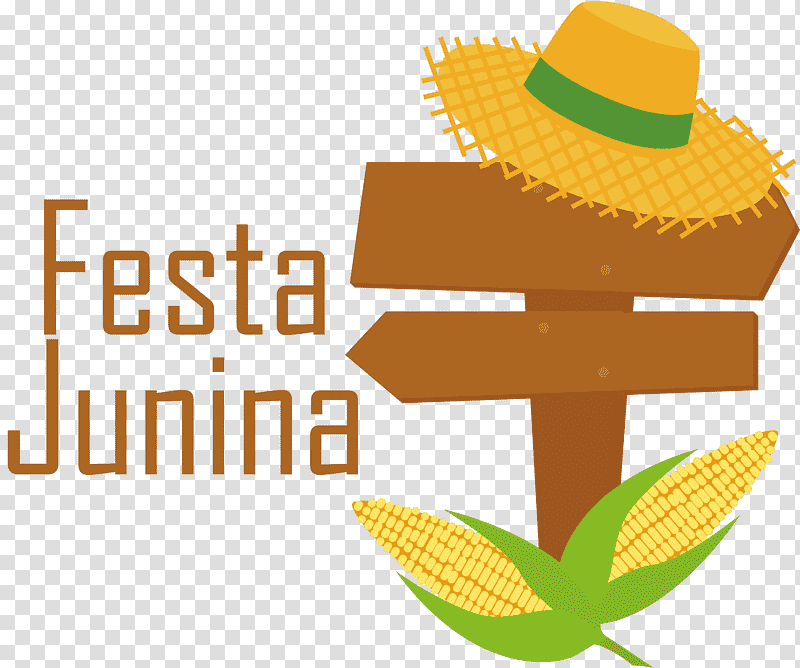 Festa Junina June Festival Brazilian harvest festival, Logo, Commodity, Flower, Meter, Hat, Area transparent background PNG clipart