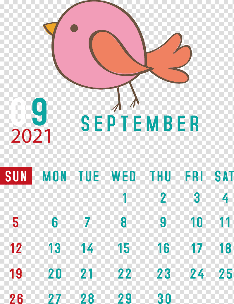 September 2021 Printable Calendar September 2021 Calendar, Htc Hero, Diagram, Meter, Beak, Line, Behavior transparent background PNG clipart