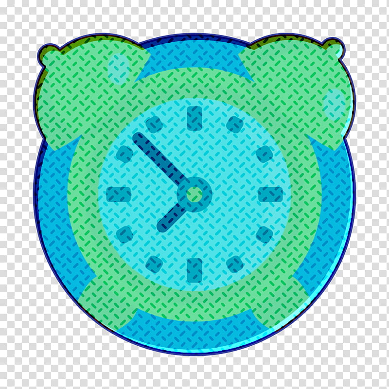Alarm clock icon Morning Routine icon Clock icon, Aqua, Turquoise, Teal, Circle transparent background PNG clipart