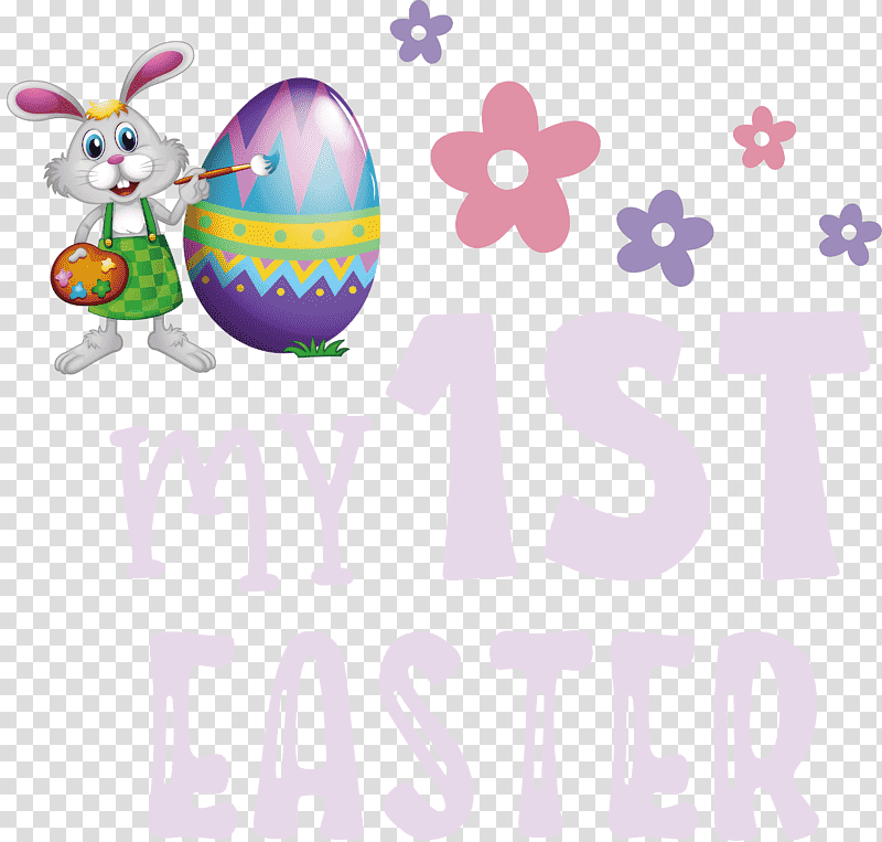 My 1st Easter easter bunny easter day, Annual Easter Egg Hunt, Easter Basket, Free Easter Egg Hunt, Royaltyfree transparent background PNG clipart