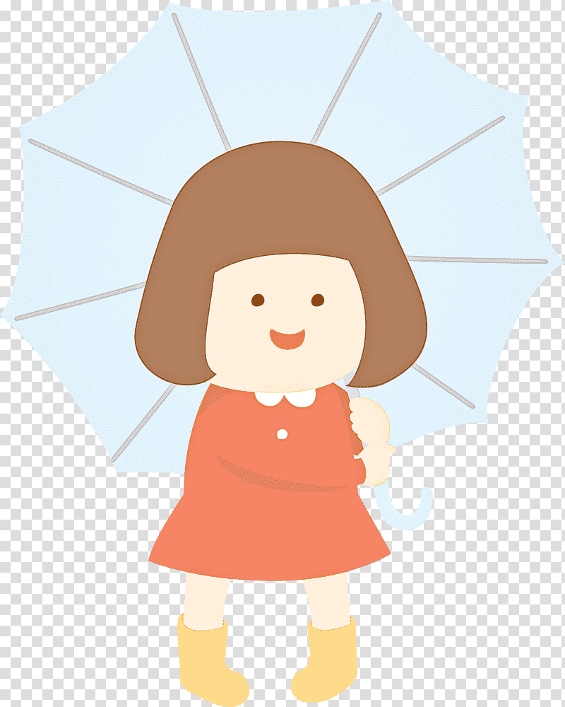 raining day raining umbrella, Girl, Towel, Cartoon, Character, Questionnaire, 2018 transparent background PNG clipart