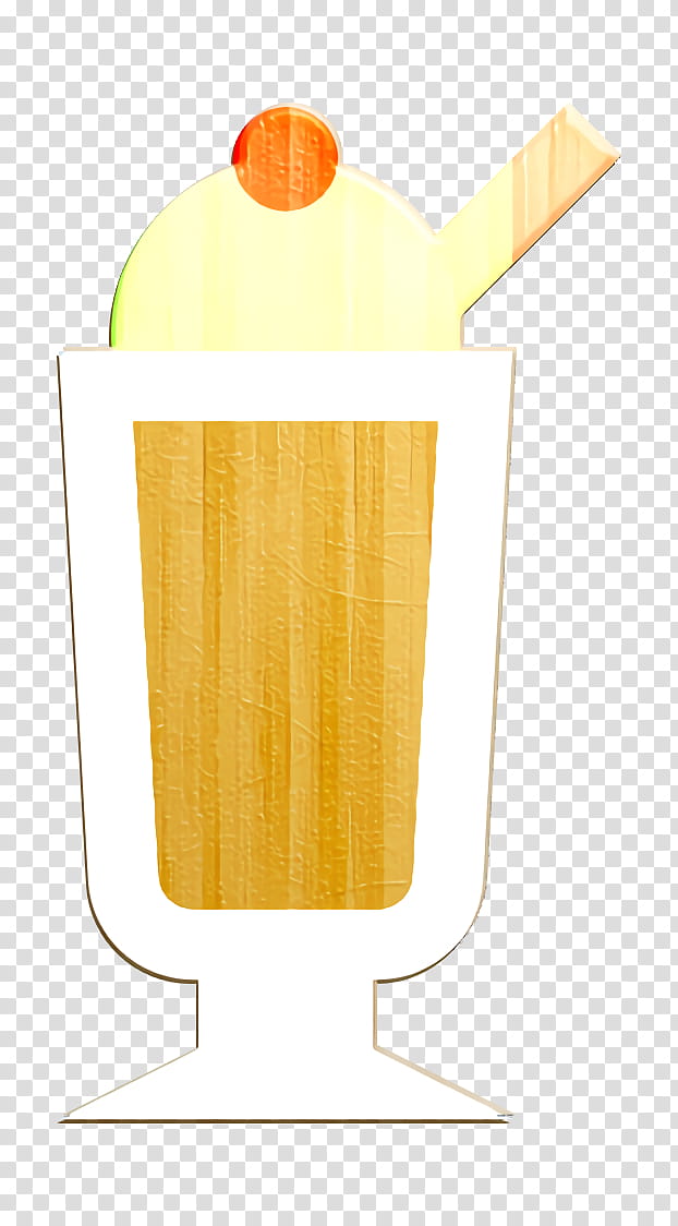 Ice cream icon Beverage icon Ice cream cup icon, Orange Sa transparent background PNG clipart