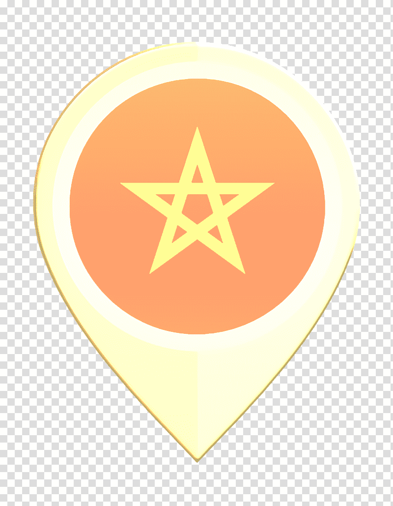 Country Flags icon Morocco icon, Logo, Symbol, Circle, Yellow, Meter, Mathematics transparent background PNG clipart