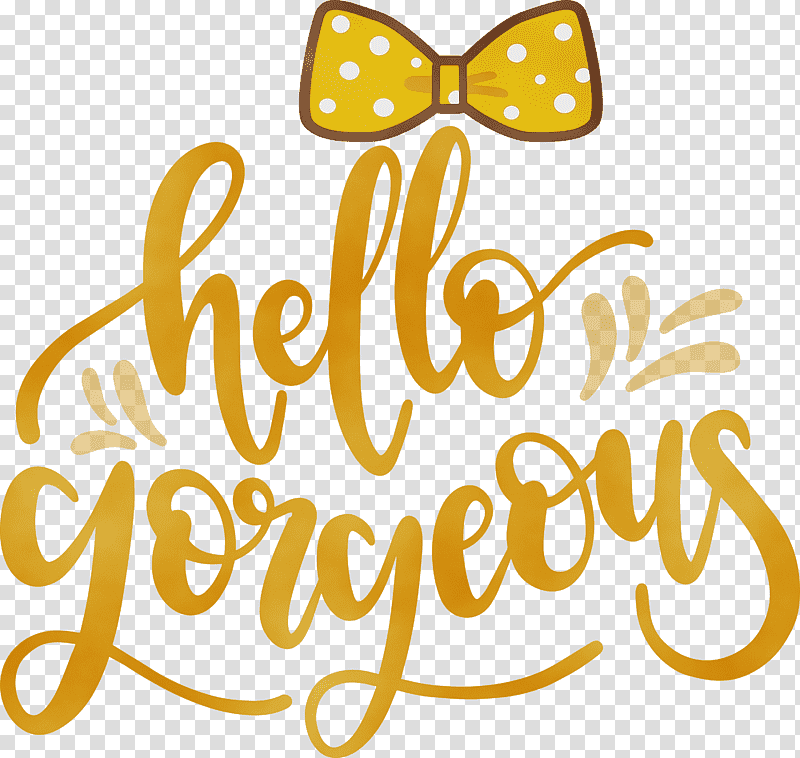 butterflies logo calligraphy meter m, Fashion, Hello Gorgeous, Watercolor, Paint, Wet Ink, Yellow transparent background PNG clipart