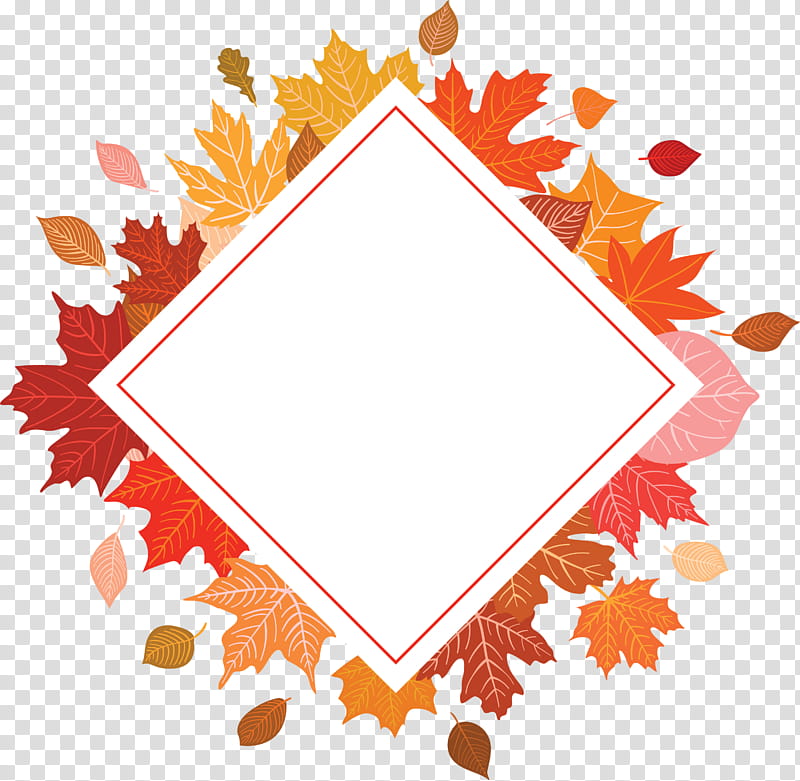 Autumn Frame Autumn Leaves Frame Leaves Frame, Maple Leaf, Meter, Line, Point, Area, Plant Structure, Science transparent background PNG clipart