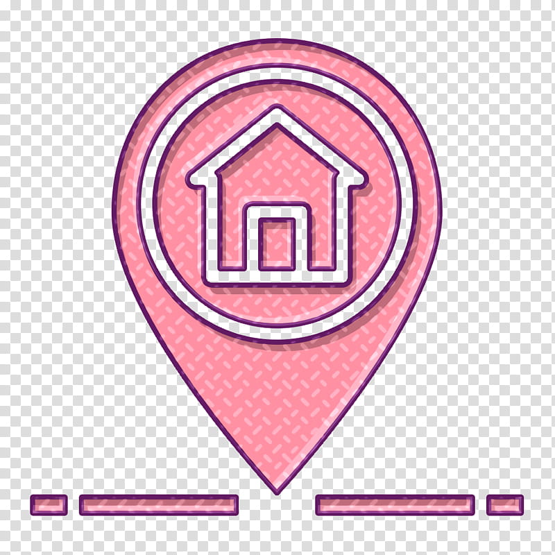Marker icon Navigation and Maps icon, Pink, Logo, Line, Symbol transparent background PNG clipart