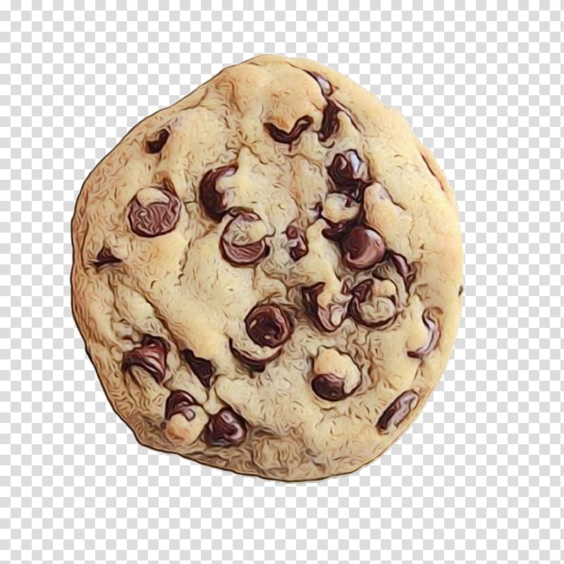 chocolate chip cookie cookie chocolate chip cookie dough baking, Watercolor, Paint, Wet Ink, Biscuit transparent background PNG clipart