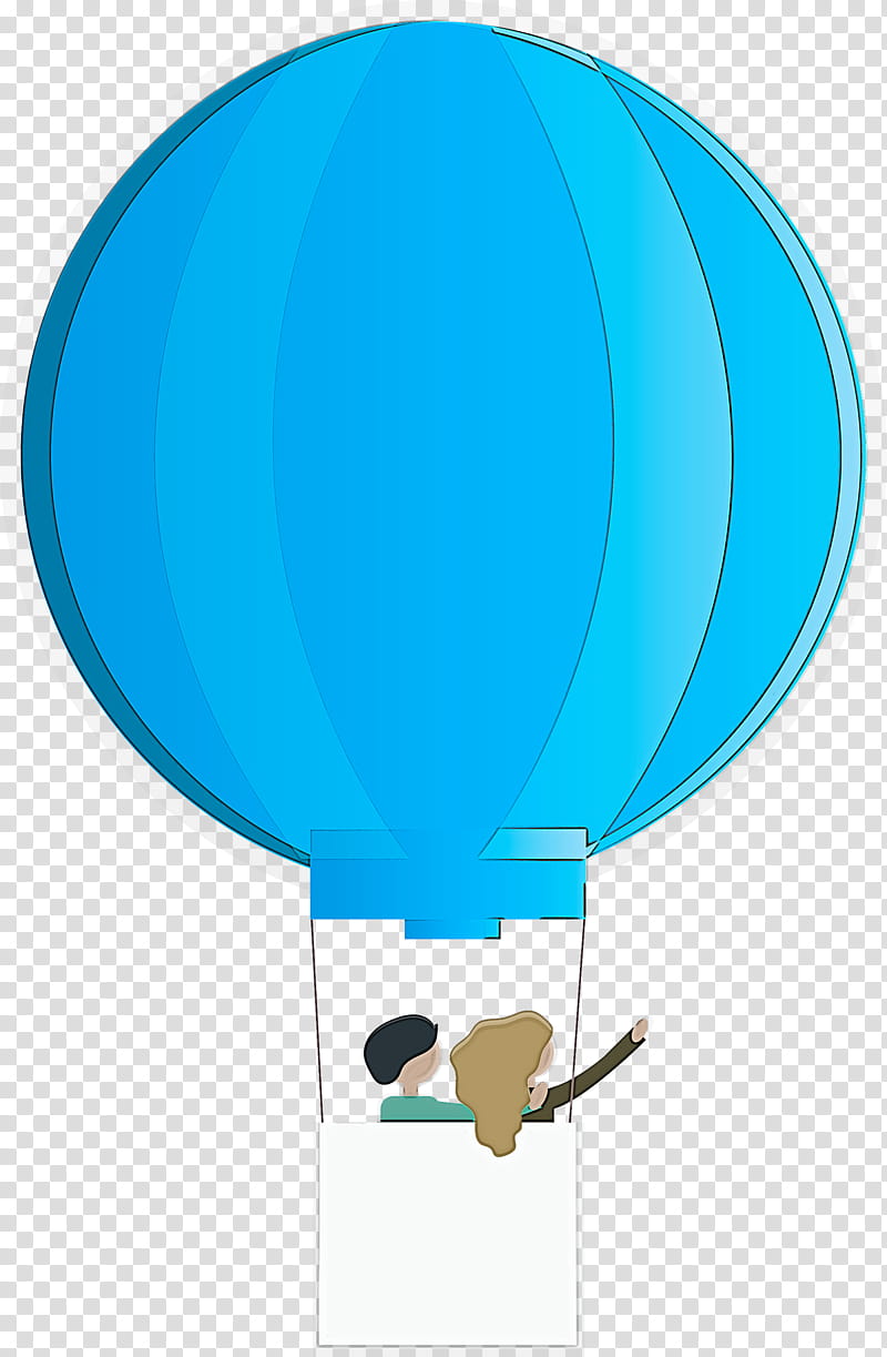 hot air balloon floating, Turquoise, Blue, Aqua, Azure, Vehicle, Aerostat transparent background PNG clipart