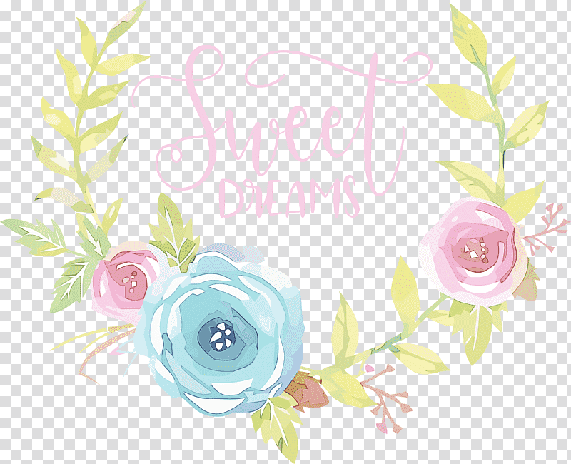 Floral design, Sweet Dreams, Watercolor, Paint, Wet Ink, Garden Roses, Greeting Card transparent background PNG clipart