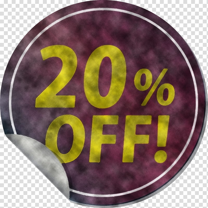 Discount tag with 20% off Discount tag Discount label, Discount Tag With 20 Off, Logo, Purple, Meter transparent background PNG clipart