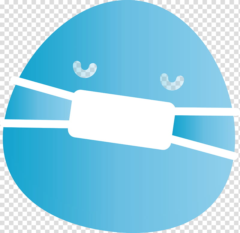 emoji medical mask Corona Virus Disease, Blue, Turquoise, Aqua, Circle, Logo transparent background PNG clipart