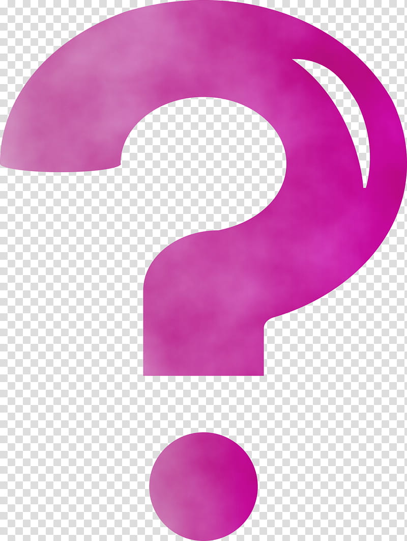 pink violet purple magenta font, Question Mark, Watercolor, Paint, Wet Ink, Material Property, Symbol, Number transparent background PNG clipart