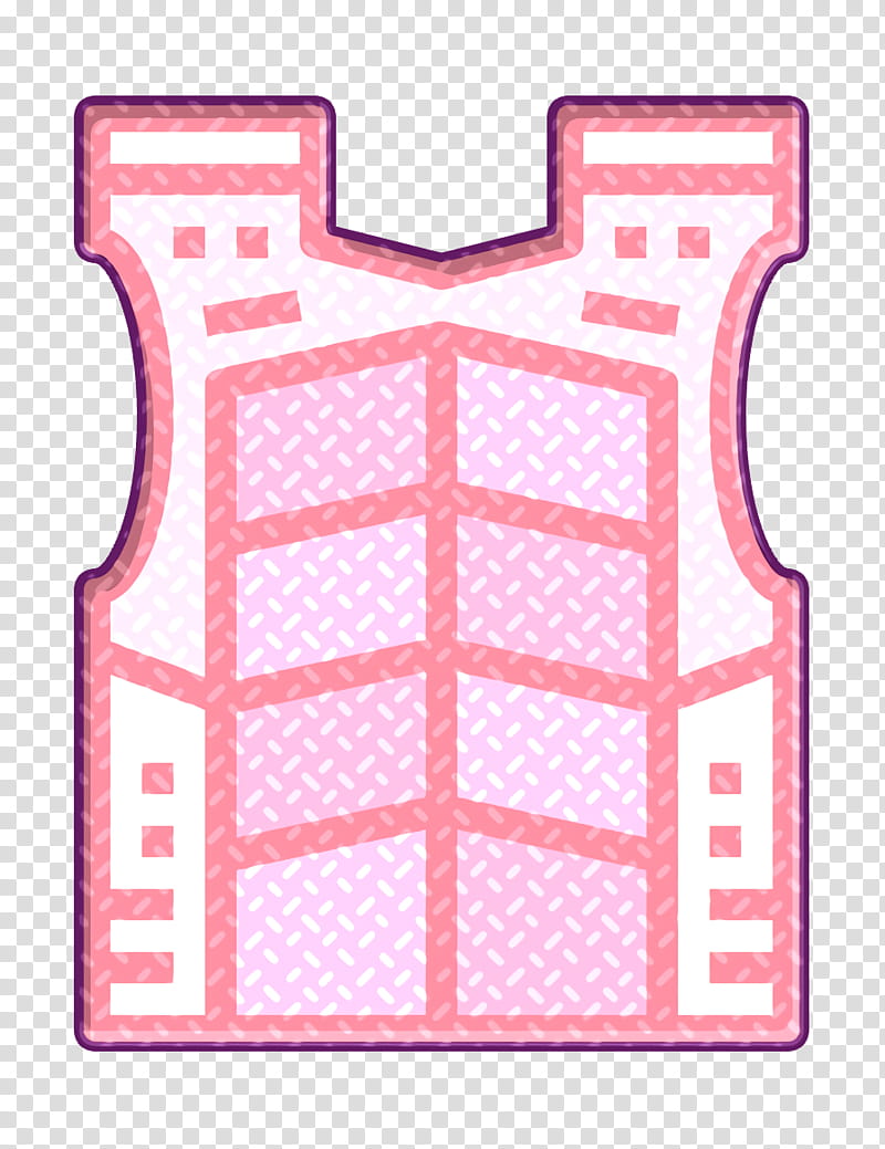 Vest icon Paintball icon Bulletproof vest icon, Pink transparent background PNG clipart