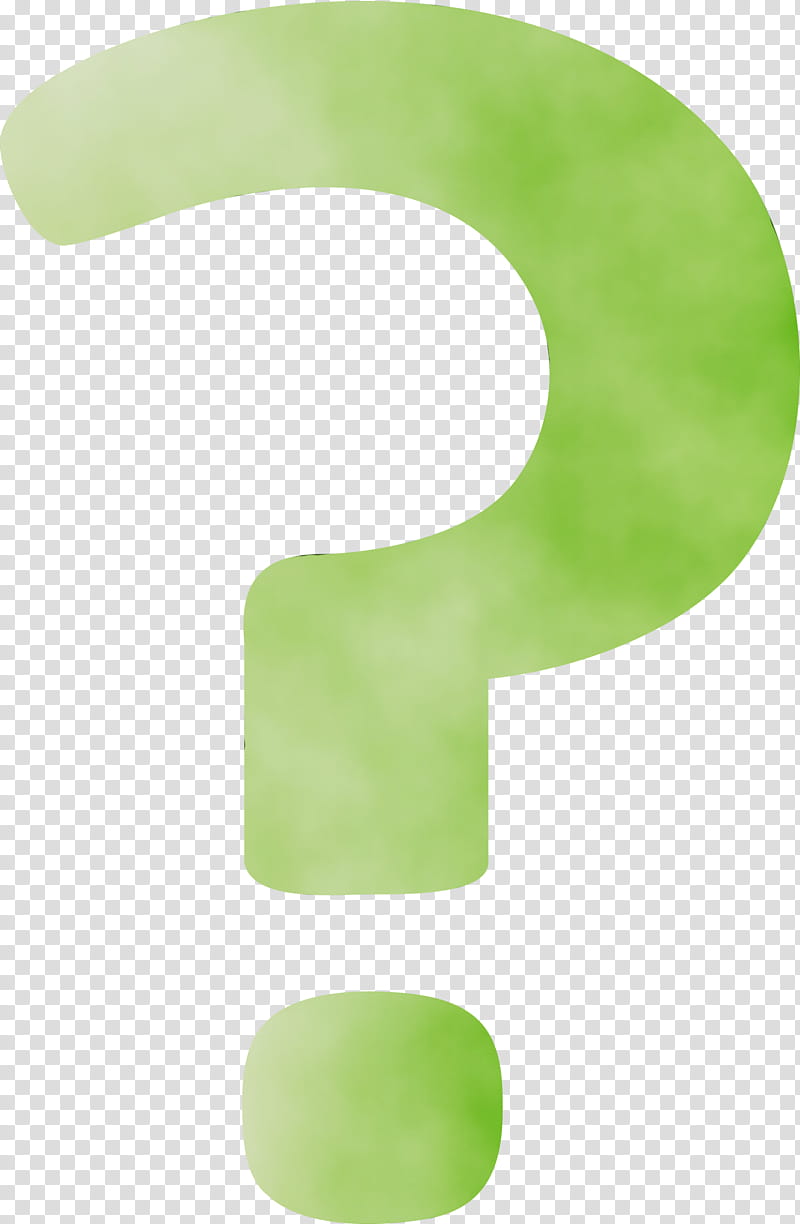 green font material property symbol, Question Mark, Watercolor, Paint, Wet Ink transparent background PNG clipart