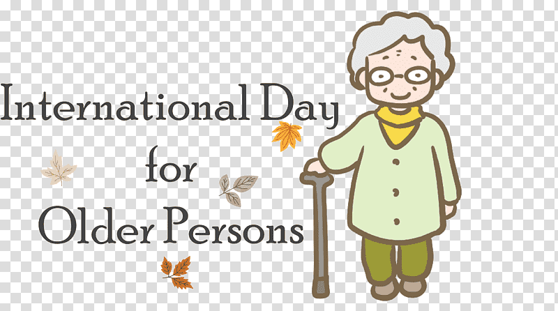 International Day for Older Persons International Day of Older Persons, Cartoon, Logo, Human, Yellow, Happiness, Joint transparent background PNG clipart