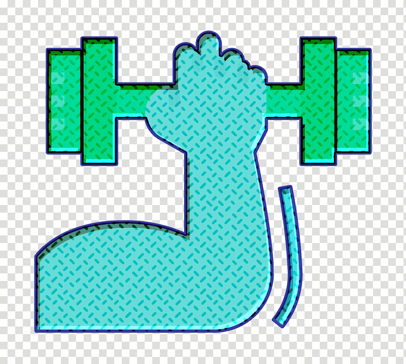 Muscle icon Strong icon Healthy icon, Green, Symbol, Line, Meter, Tree, Microsoft Azure transparent background PNG clipart