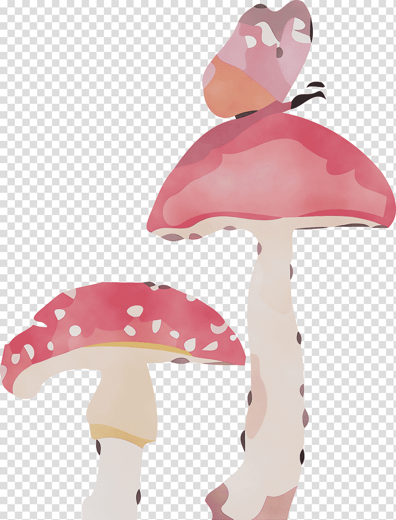 hat, Mushroom, Watercolor, Paint, Wet Ink transparent background PNG clipart