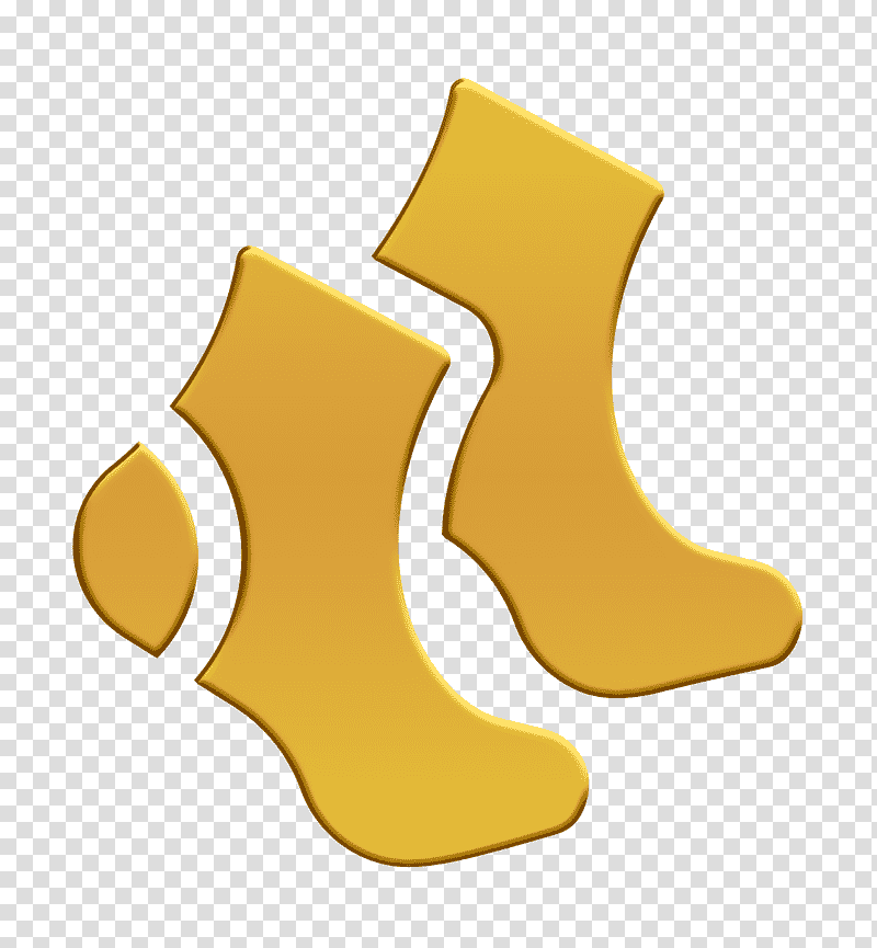 Clothes Fill icon Woolen socks icon fashion icon, Cotton Icon, Shoe, Yellow, Meter transparent background PNG clipart