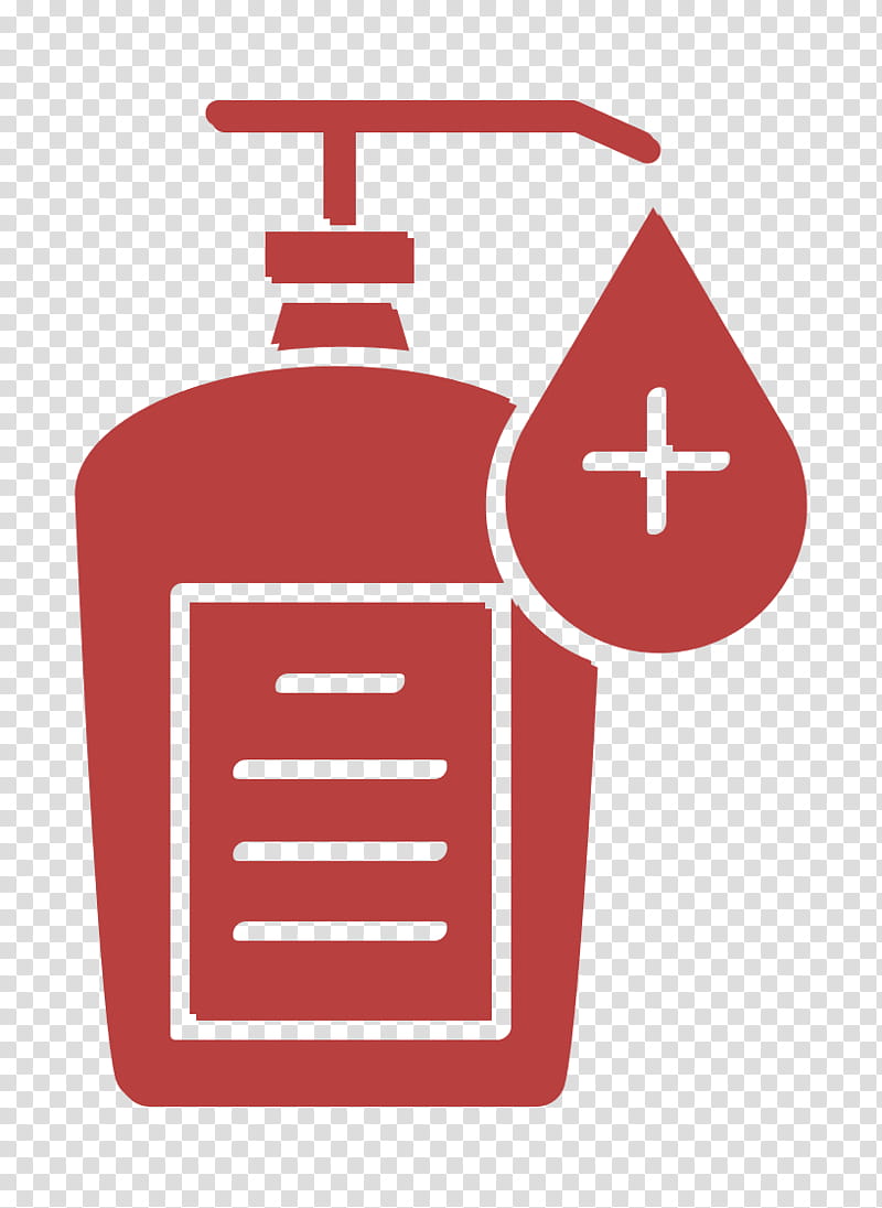 Hand sanitizer icon Soap icon Cleaning icon, Fire Extinguisher, Red, Wash Bottle, Plastic Bottle transparent background PNG clipart