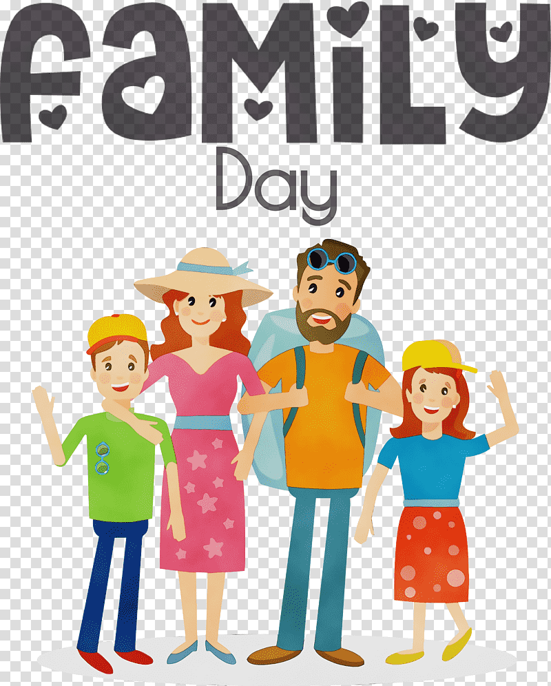 family travel, Family Day, Happy Family, Watercolor, Paint, Wet Ink, transparent background PNG clipart