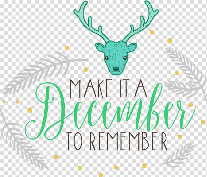 make it a december to remember: special blank lined notebook / journal gift for christmas holiday logo quotation, Winter
, Watercolor, Paint, Wet Ink, Saying transparent background PNG clipart