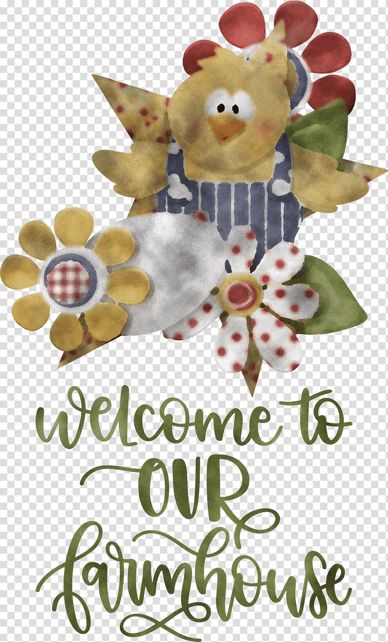 Welcome To Our Farmhouse Farmhouse, Christmas Ornament M, Fathers Day, Christmas Day, Mothers Day, Floral Design, Thanksgiving transparent background PNG clipart