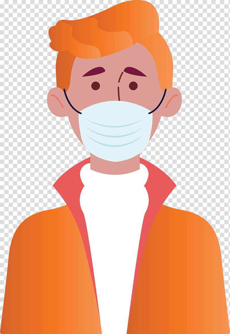 Wearing Mask Coronavirus Corona, Cartoon transparent background PNG clipart