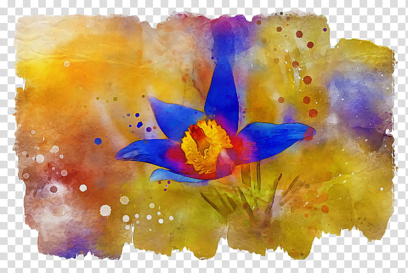 watercolor painting painting acrylic paint modern art paint, Computer, Petal, Yellow, Upload, Home Free, Highdefinition Video transparent background PNG clipart