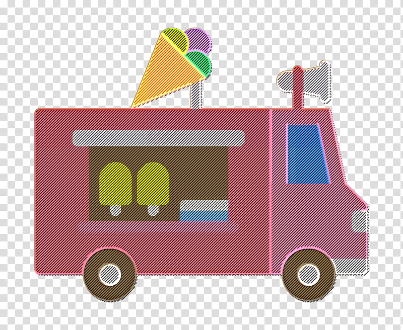 Ice Cream icon Ice cream truck icon Truck icon, Transport, Vehicle, Pink, Toy, Baby Products, Baby Toys, Play transparent background PNG clipart