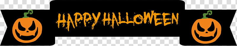 Happy Halloween Banner, Logo, Symbol, Yellow, Meter, Bottle transparent background PNG clipart