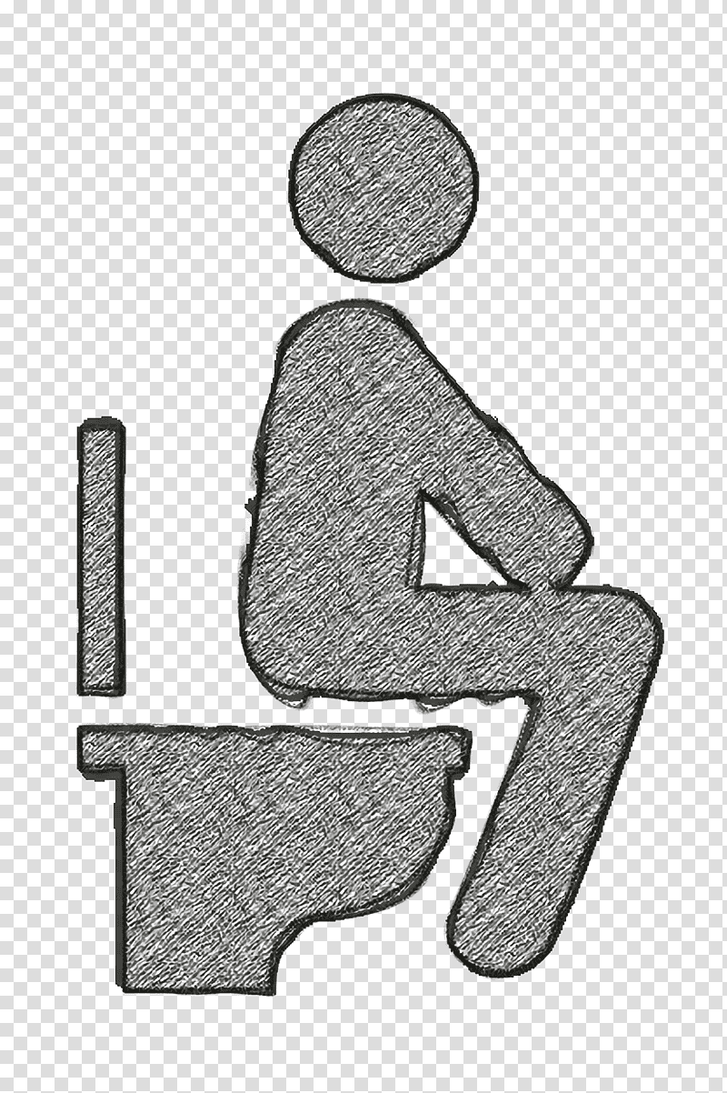 Man sitting on the Toilet icon Toilet icon Humans icon, People Icon, Shoe, Meter, Symbol, Joint, Cartoon transparent background PNG clipart