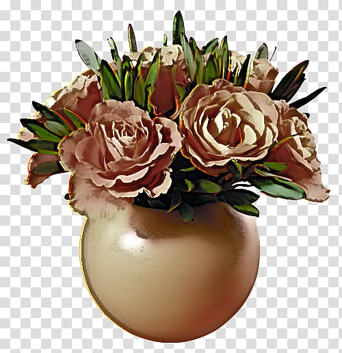 Floral design, Vase, Flower Bouquet, Cut Flowers, Artificial Flower, Rose Family, Rose Order transparent background PNG clipart