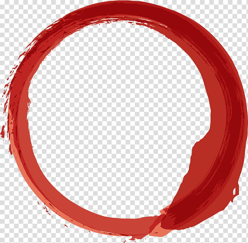 red circle, BRUSH FRAME, Watercolor Frame transparent background PNG clipart