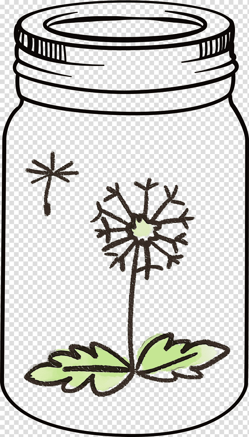 Artificial flower, Mason Jar, Watercolor, Paint, Wet Ink, Wildflower, Plant Stem transparent background PNG clipart