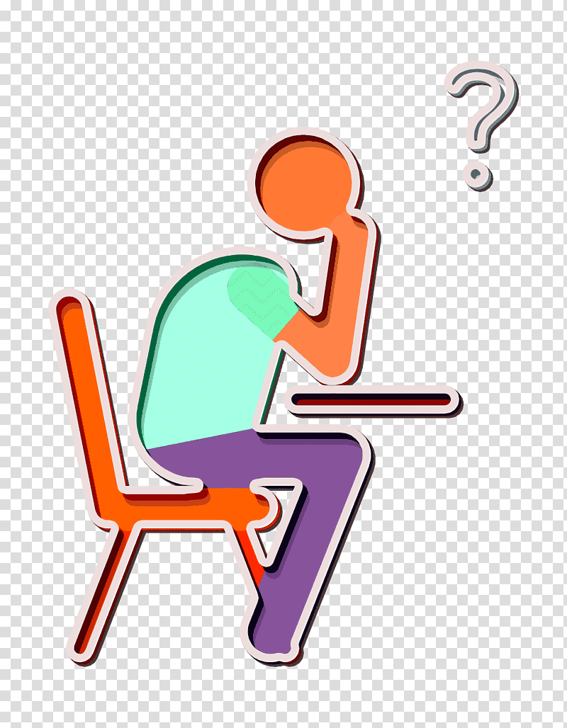 Question icon Student icon School Pictograms icon, Logo, Meter, Line, Hm, Behavior transparent background PNG clipart