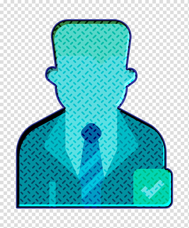 Politician icon Jobs and Occupations icon, Green, Turquoise, Aqua, Line transparent background PNG clipart