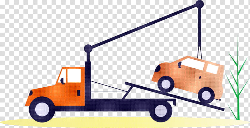 vehicle transport commercial vehicle line car, Freight Transport, Tow Truck, Crane transparent background PNG clipart