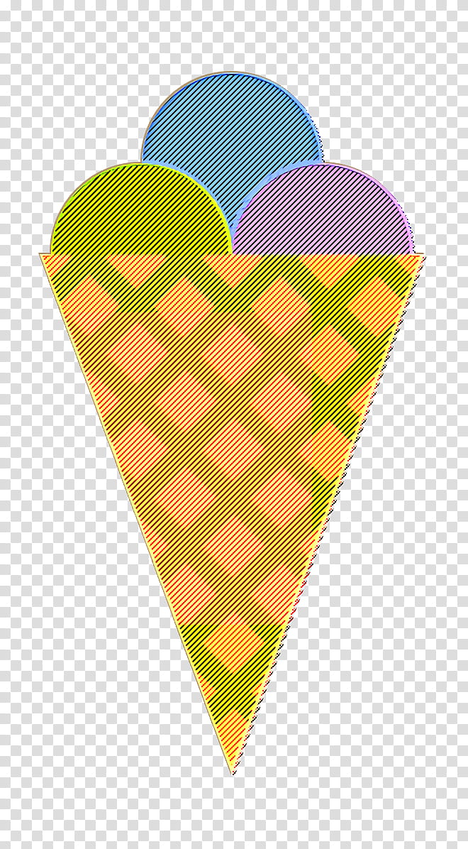 Icecream icon Ice cream cone icon Ice Cream icon, Yellow, Heart transparent background PNG clipart