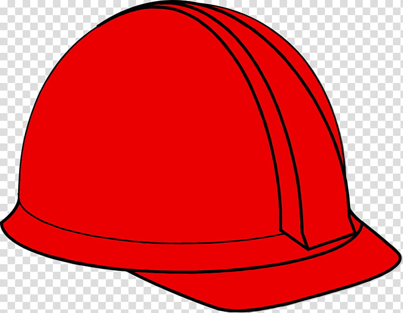 clothing red line hat personal protective equipment, Watercolor, Paint, Wet Ink, Cap, Costume Hat, Headgear, Helmet transparent background PNG clipart