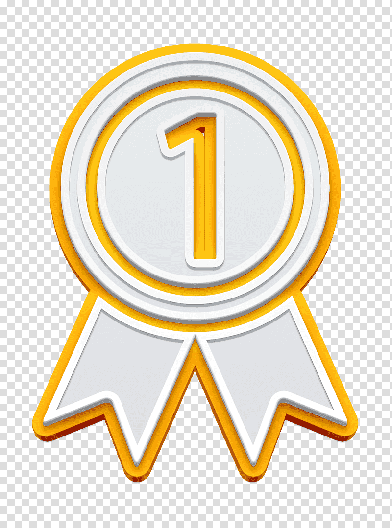 Games icon interface icon Best icon, Medal On A Ribbon For Number One ...