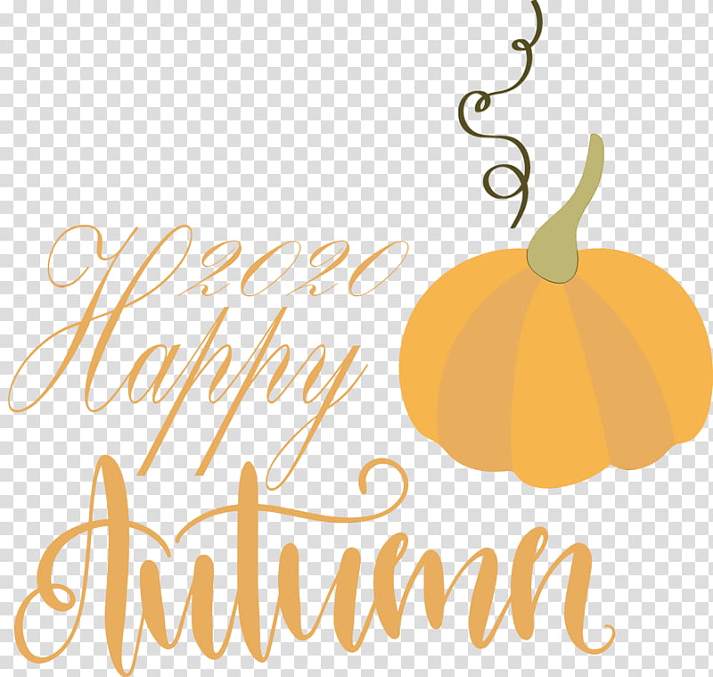Pumpkin, Happy Autumn, Happy Fall, Watercolor, Paint, Wet Ink, Logo, Text transparent background PNG clipart