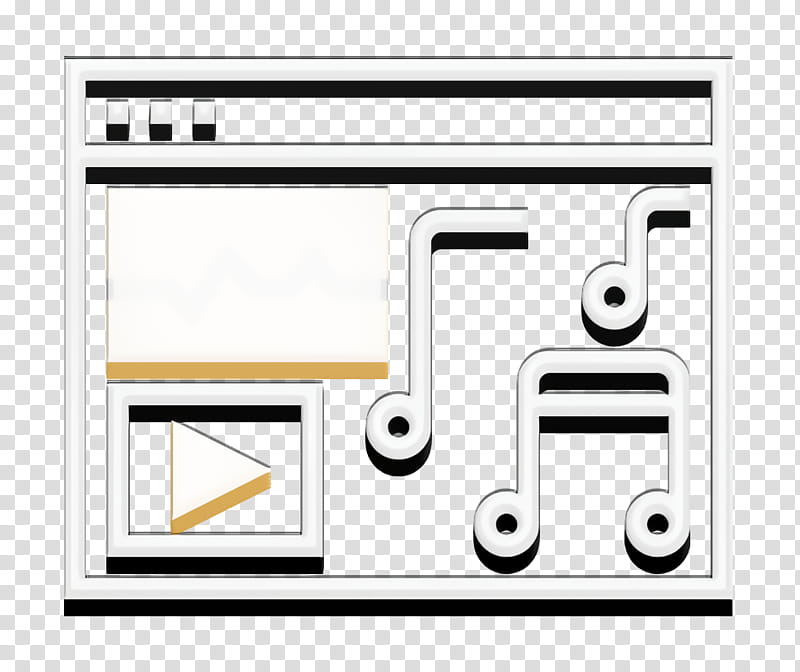 Music and multimedia icon Party icon DJ icon, Angle, Line, Yellow, Meter, Area transparent background PNG clipart