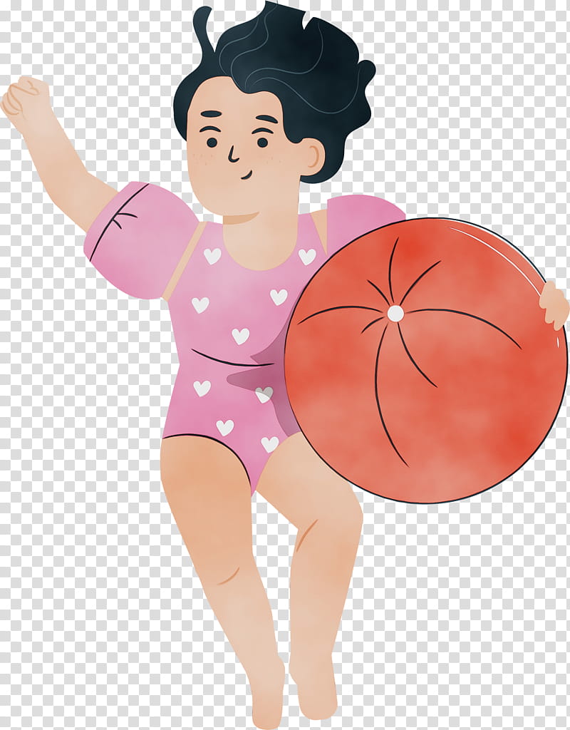 leotard pin-up girl cartoon character peach, Children Playing In The Pool, Watercolor, Paint, Wet Ink, Pinup Girl, Character Created By transparent background PNG clipart