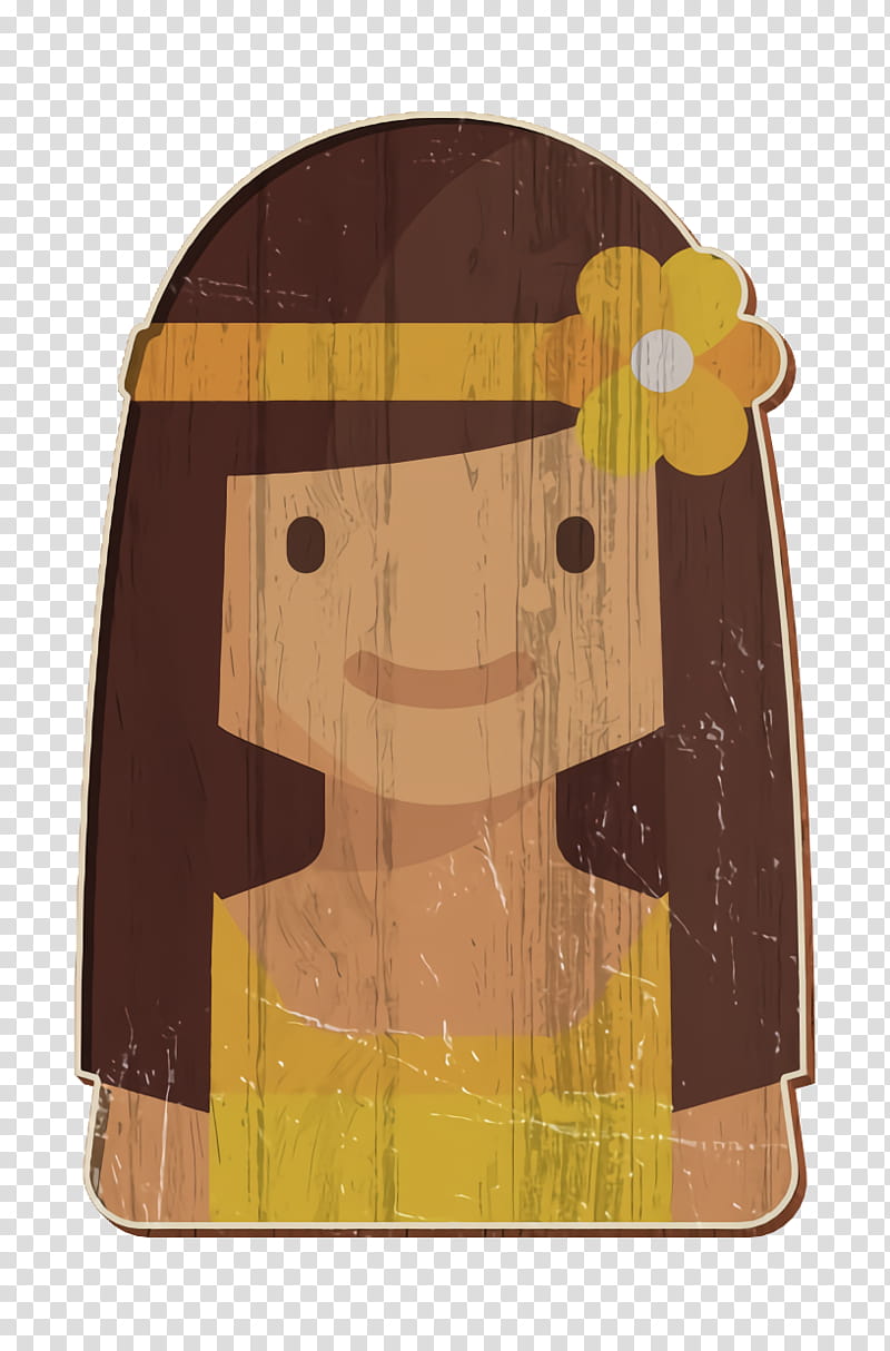 Kids Avatars icon Girl icon, Wood Stain, M083vt, Yellow transparent background PNG clipart