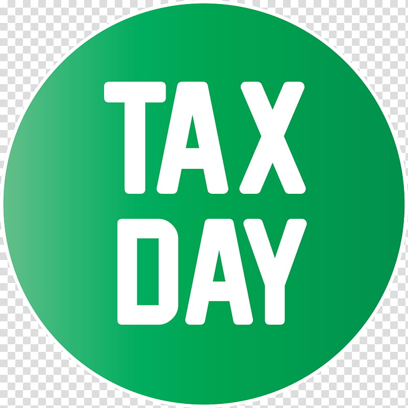 Tax Day, Green, Text, Logo, Symbol transparent background PNG clipart