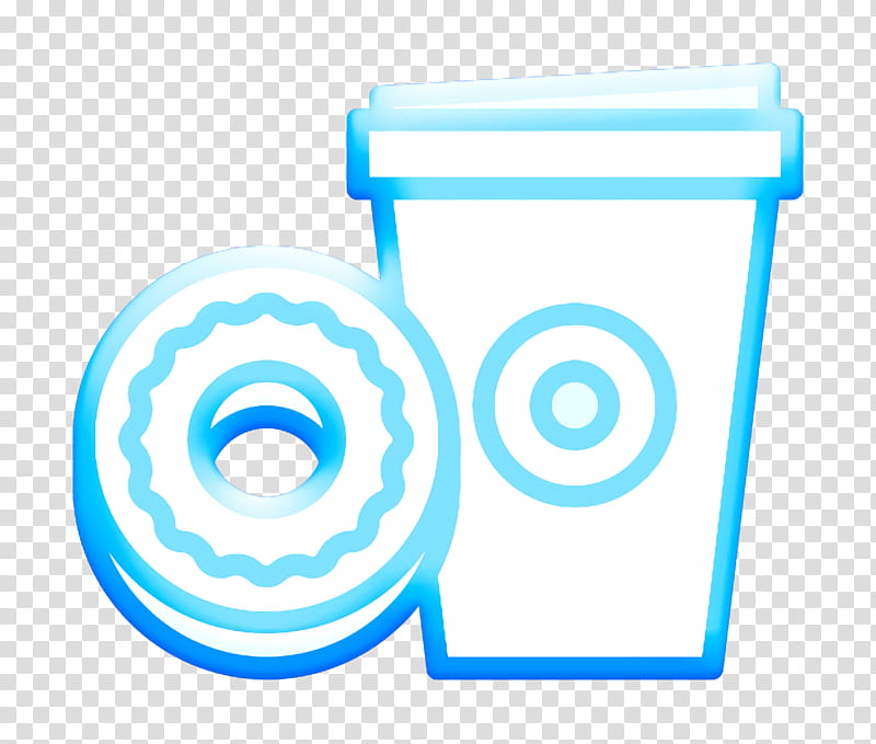 Paper cup icon Coffee icon Food and restaurant icon, Blue, Circle, Symbol, Logo transparent background PNG clipart