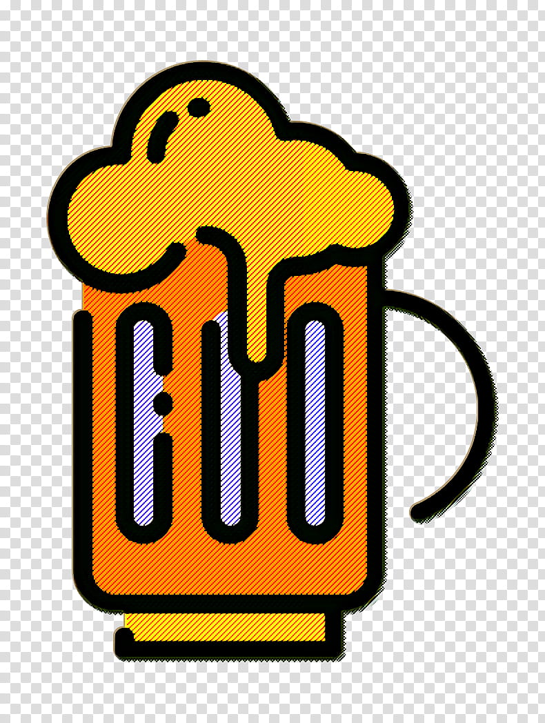 Beer icon Fast Food icon Food and restaurant icon, Milkshake, Logo, Yellow, Nachos, Color, Onion Ring transparent background PNG clipart